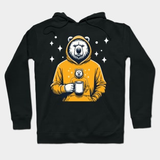 Cosmic Morning Bear - Wilderness Coffee Time Hoodie